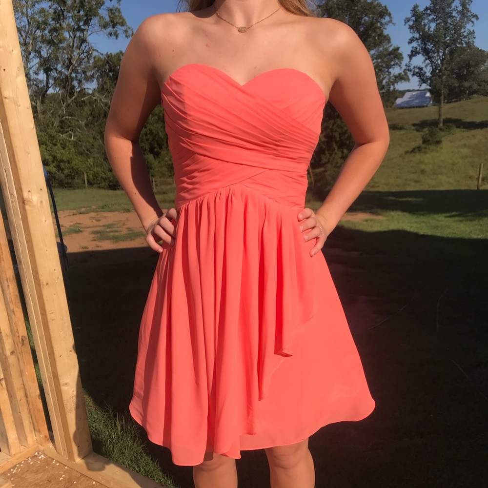 Coral dress